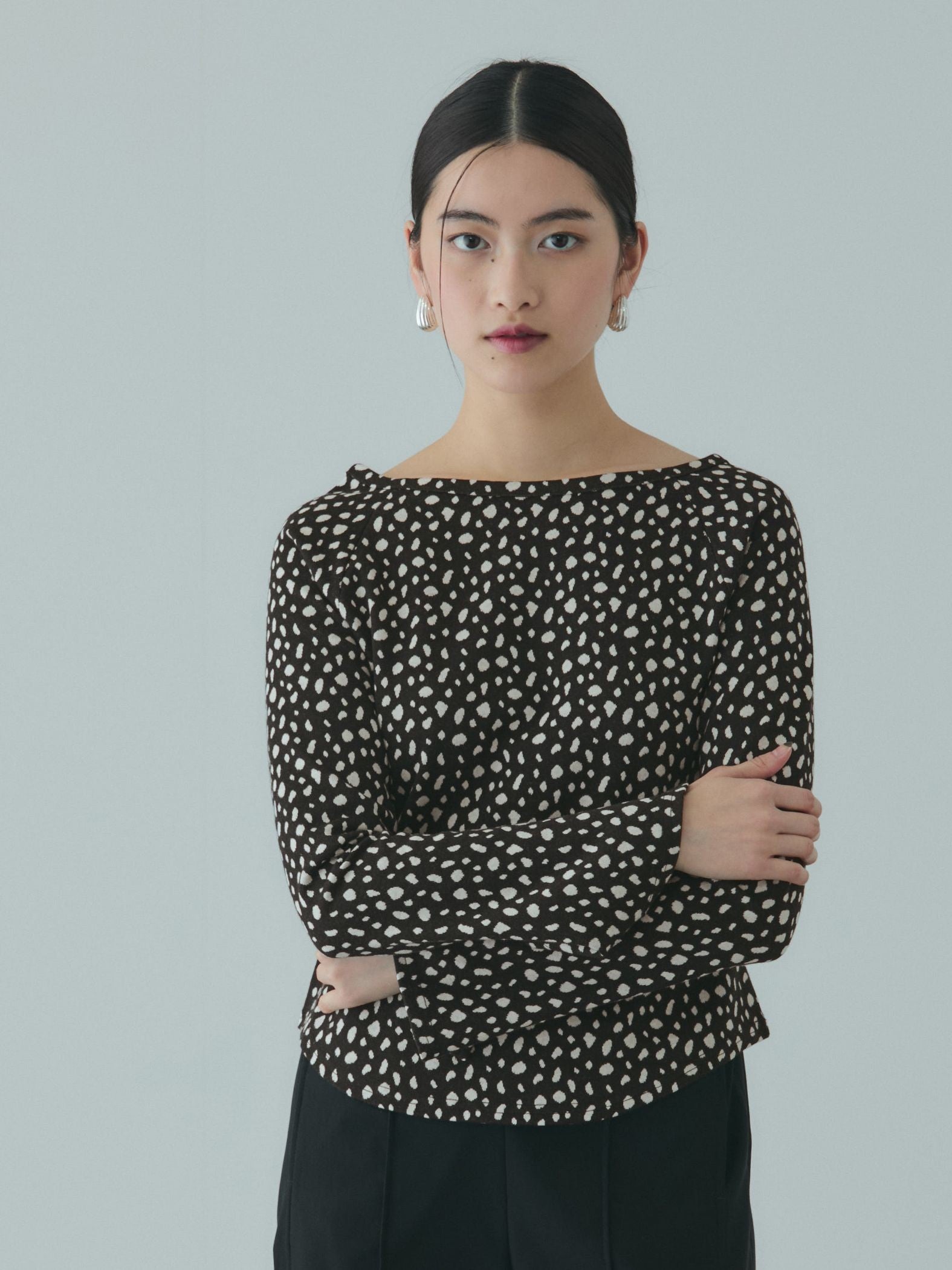 アニマルソウガラボートネックプルオーバー≪手洗い可能≫