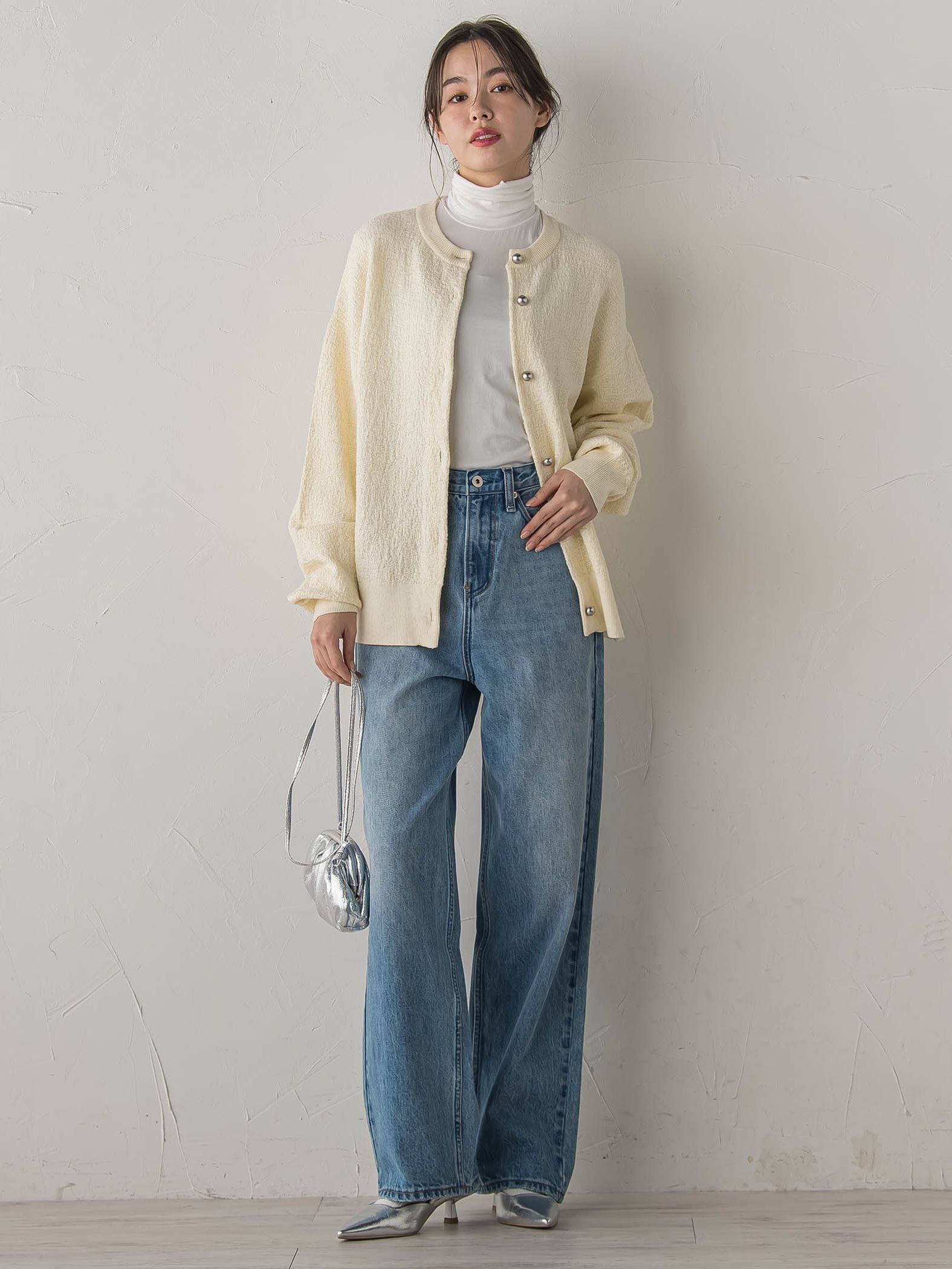 ウォッシャブルベア天竺カットソー≪洗濯機で洗える≫