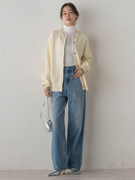 ウォッシャブルベア天竺カットソー≪洗濯機で洗える≫