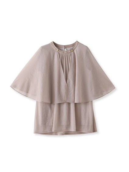 トリコットシフォンカットソー