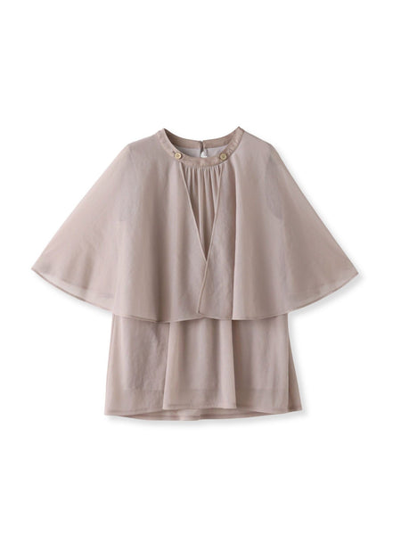 トリコットシフォンカットソー