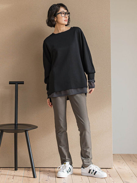 【WEB限定/大きいサイズ】”重ねるだけで格上げ”レイヤードインナー