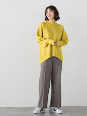 【WEB限定】”毎日頼れる”ゆったりモックネックニット