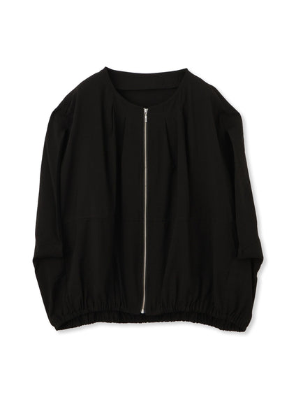 【WEB限定】スリットスリーブノーカラーブルゾン≪手洗い可能≫