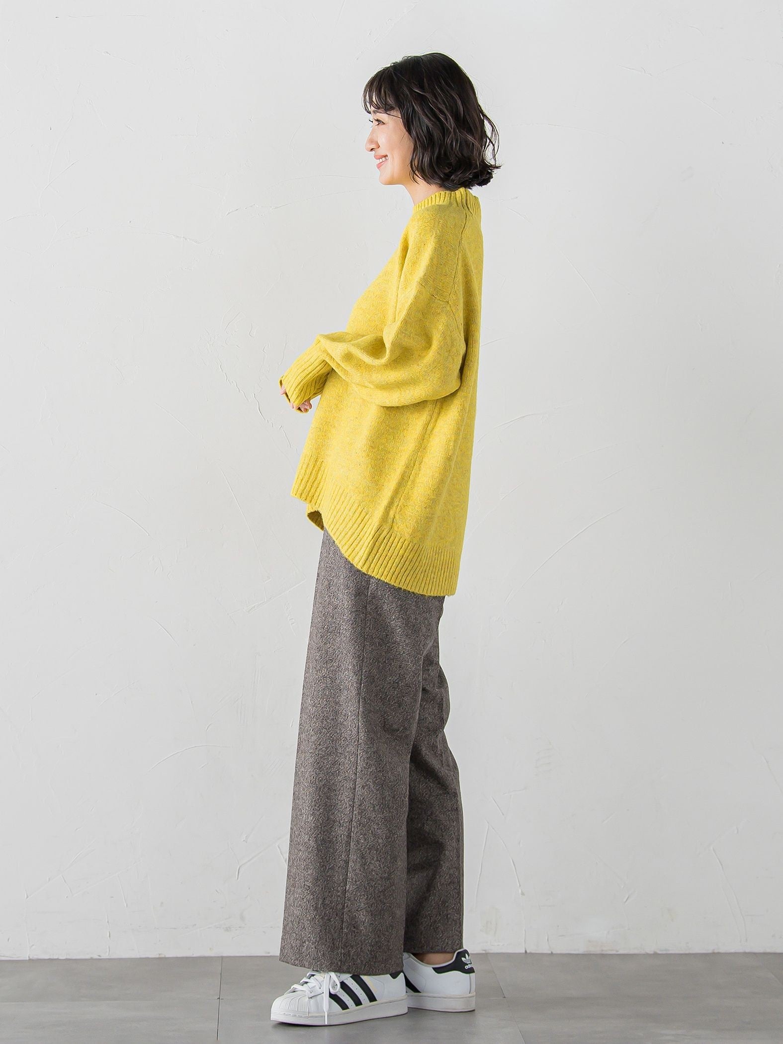 【WEB限定】”毎日頼れる”ゆったりモックネックニット