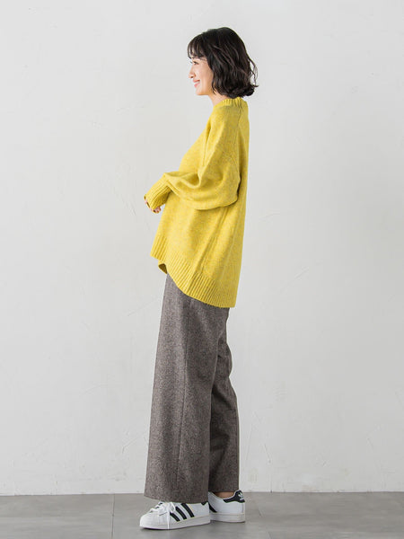 【WEB限定】”毎日頼れる”ゆったりモックネックニット