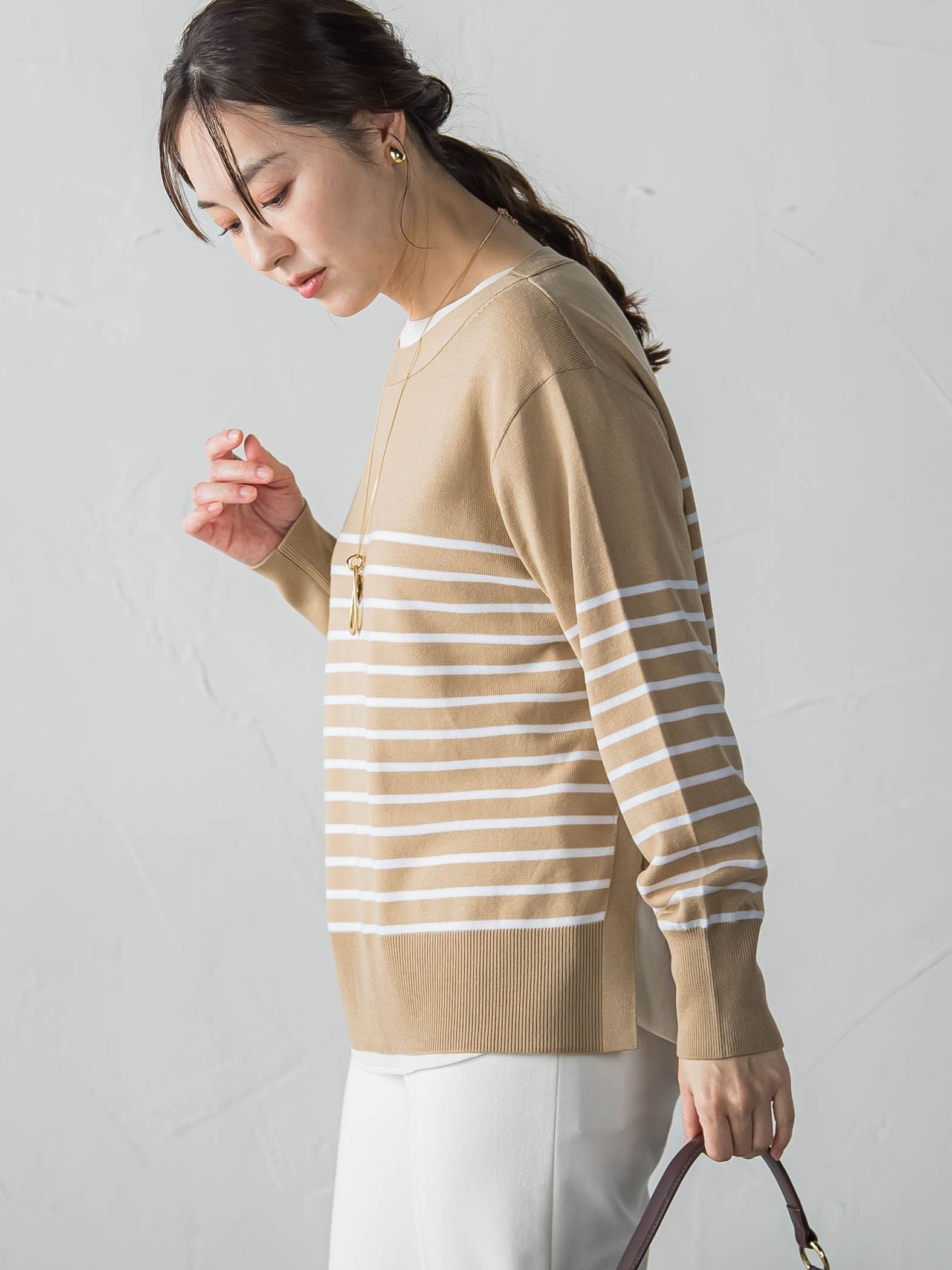 ANGELINAリブスリーブニット≪WEB限定11号/洗える≫