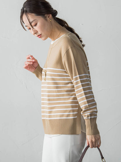 ANGELINAリブスリーブニット≪WEB限定11号/洗える≫