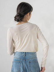 シアーベロアカットソー≪手洗い可能≫