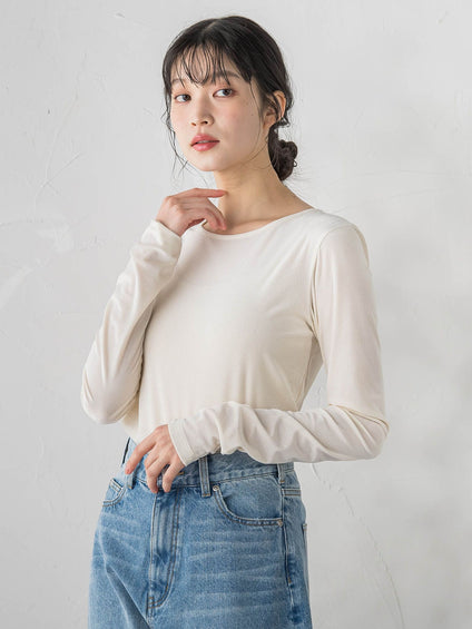 シアーベロアカットソー≪手洗い可能≫