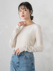 シアーベロアカットソー≪手洗い可能≫