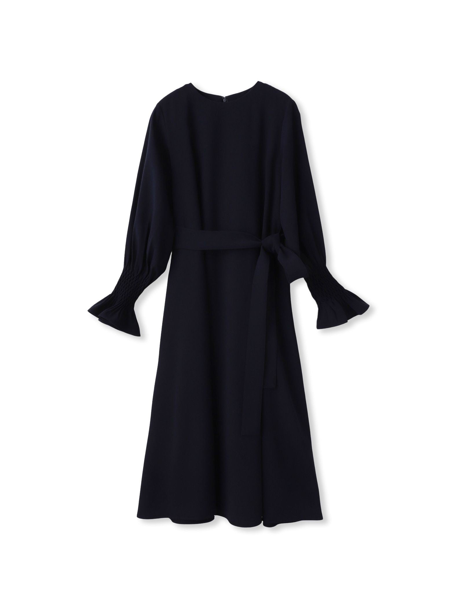 スモッキングスリーブワンピース