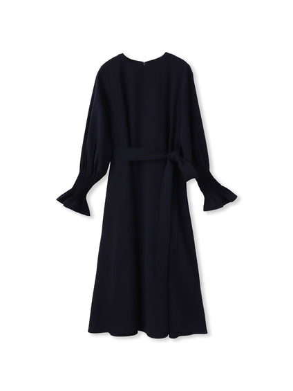 スモッキングスリーブワンピース