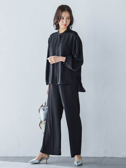 【WEB限定】【11号あり】接触冷感リラックスパンツ≪セットアップ対応/洗える≫