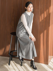 裏起毛サキソニーワンピース≪手洗い可能≫