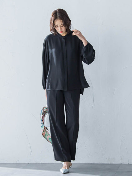 【WEB限定】【11号あり】接触冷感リラックスパンツ≪セットアップ対応/洗える≫
