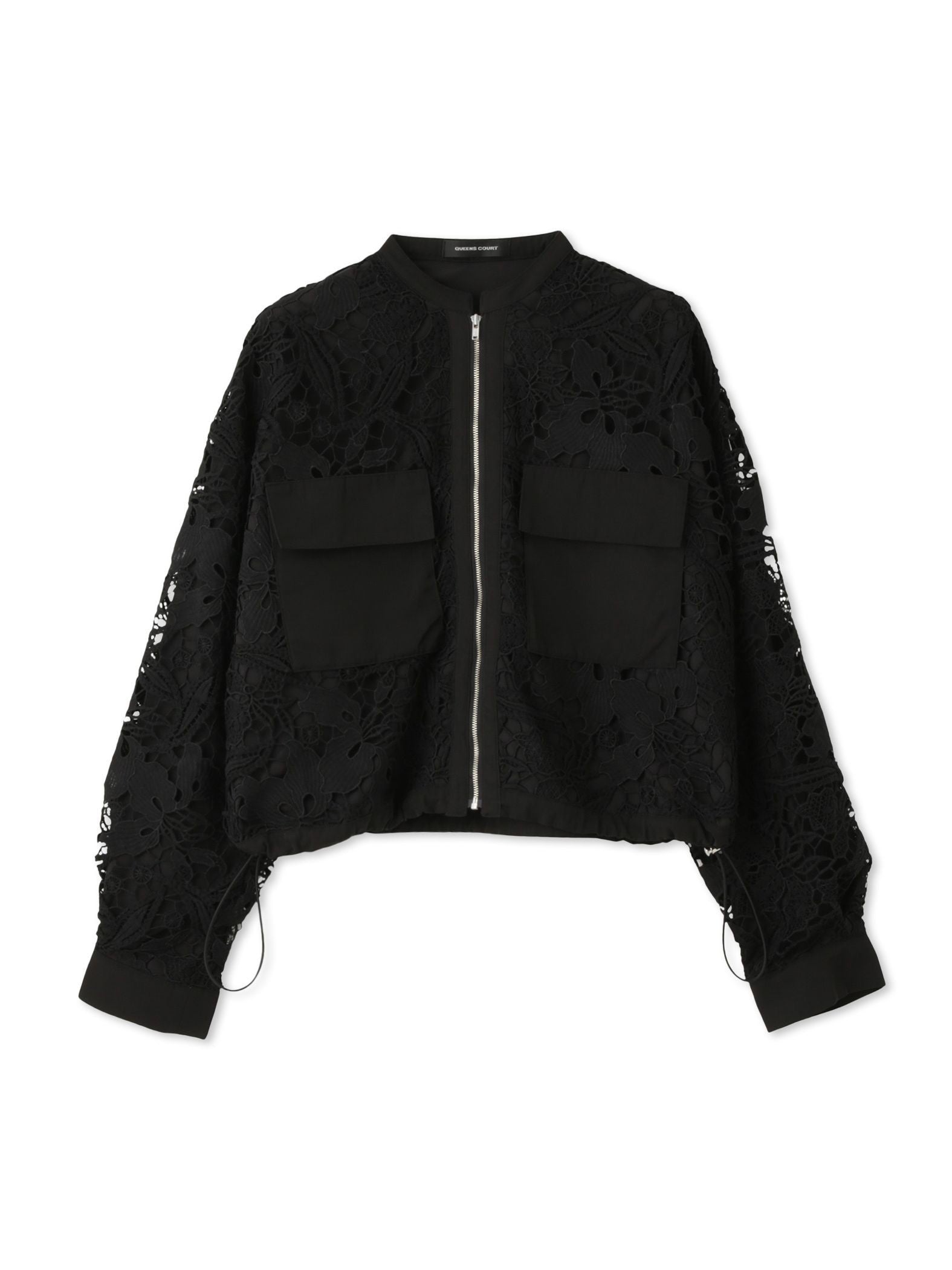 ボタニカルレースブルゾン≪手洗い可能≫