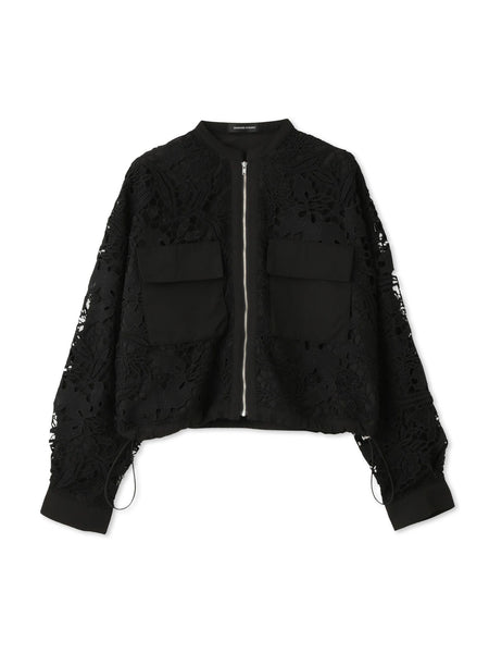 ボタニカルレースブルゾン≪手洗い可能≫
