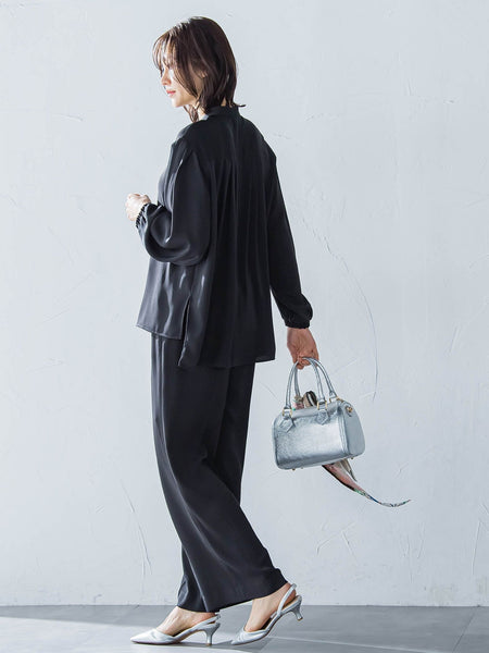【WEB限定】【11号あり】接触冷感リラックスパンツ≪セットアップ対応/洗える≫