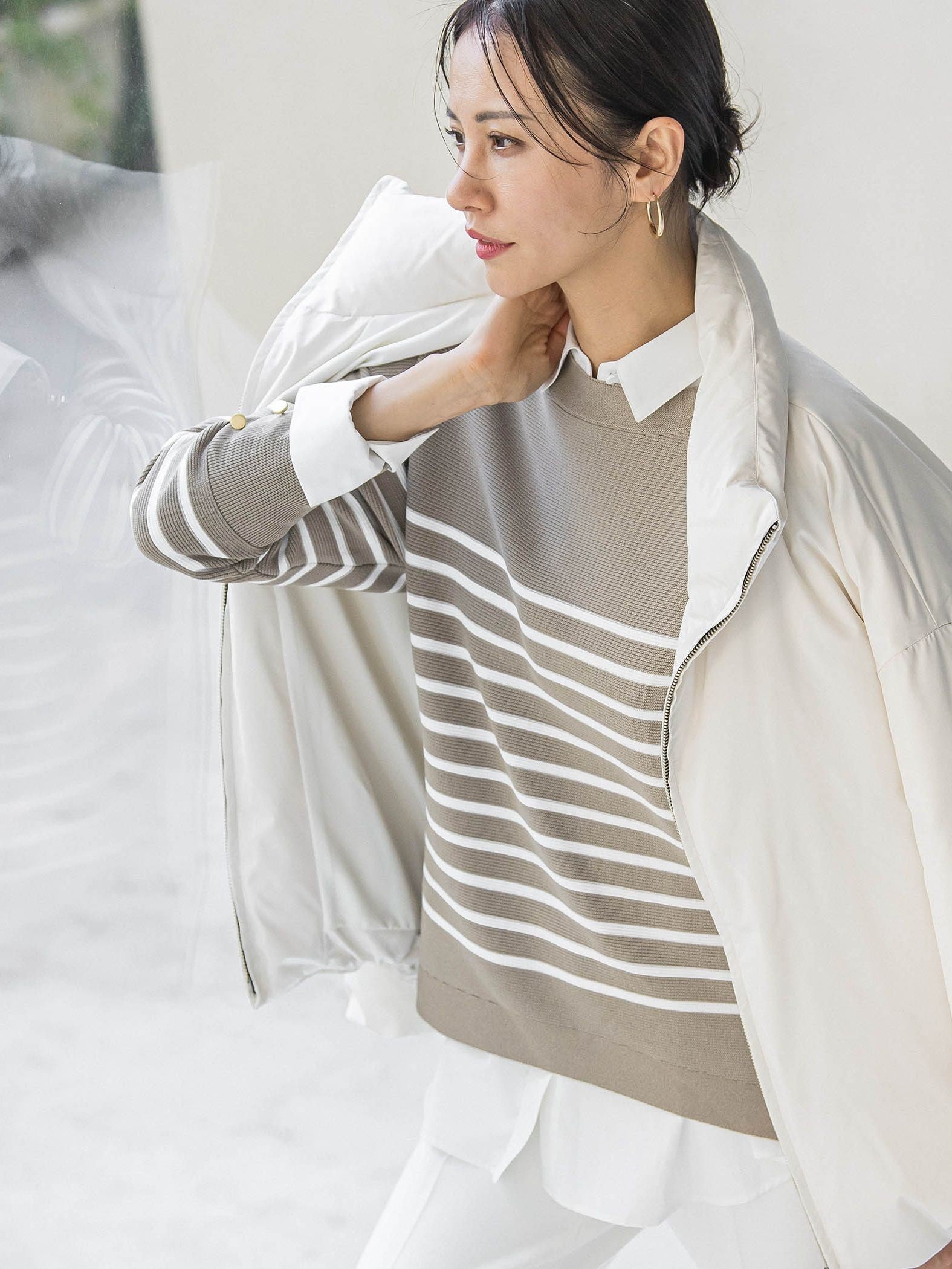 スタンドカラーダウンブルゾン≪WEB限定11号サイズ≫