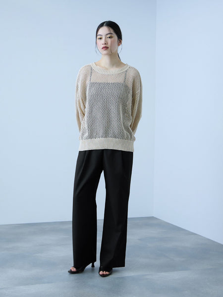 サイドポケットワイドタックパンツ