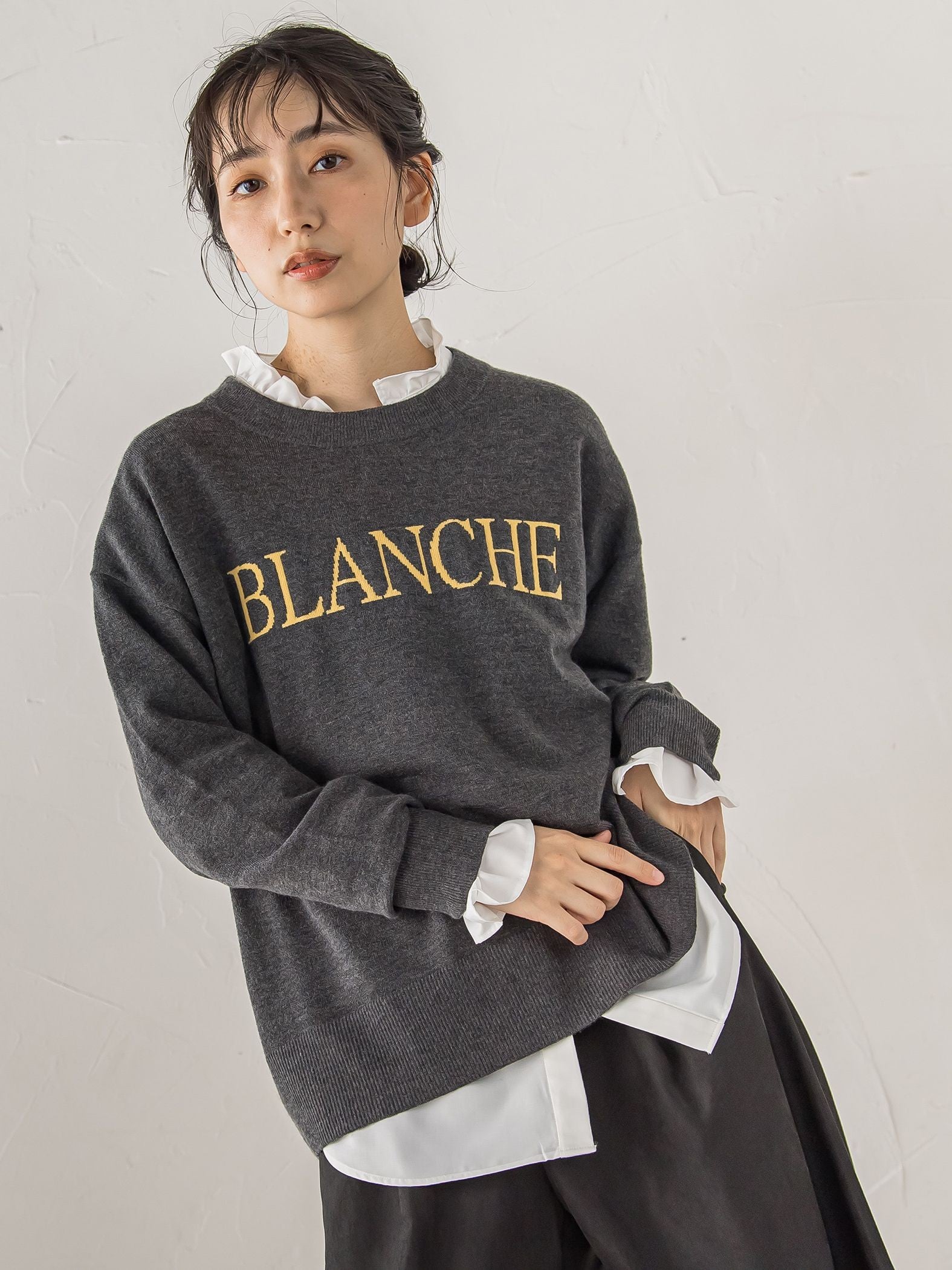 スーパーストレッチロゴニット