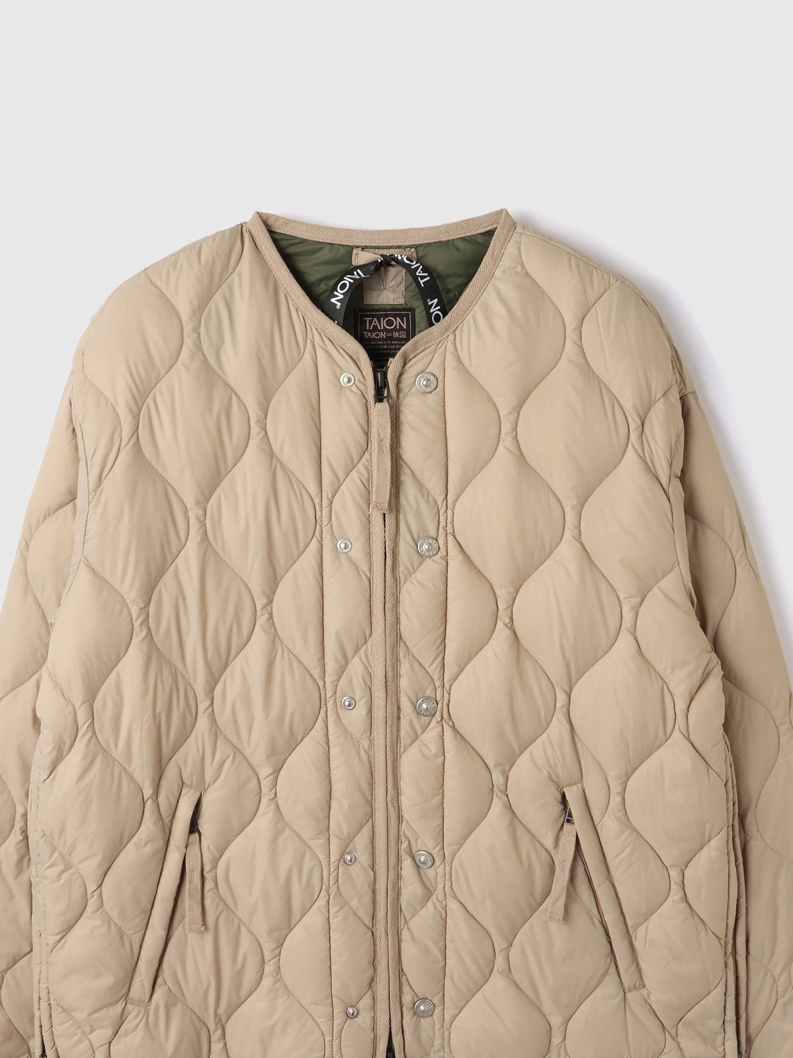 TAION　ダブルジップダウンジャケット≪手洗い可能≫