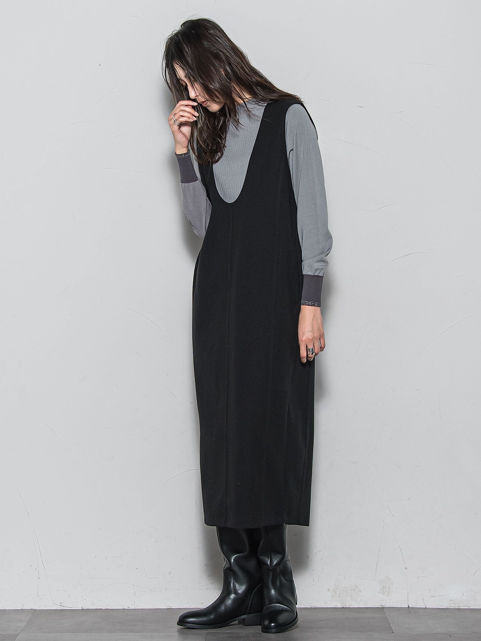 【楽・美・軽】ー3kg見えIラインワンピース≪手洗い可能≫