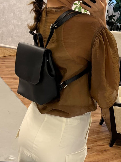 【KOREAN ITEM】フェイクレザーリュックショルダーバッグ