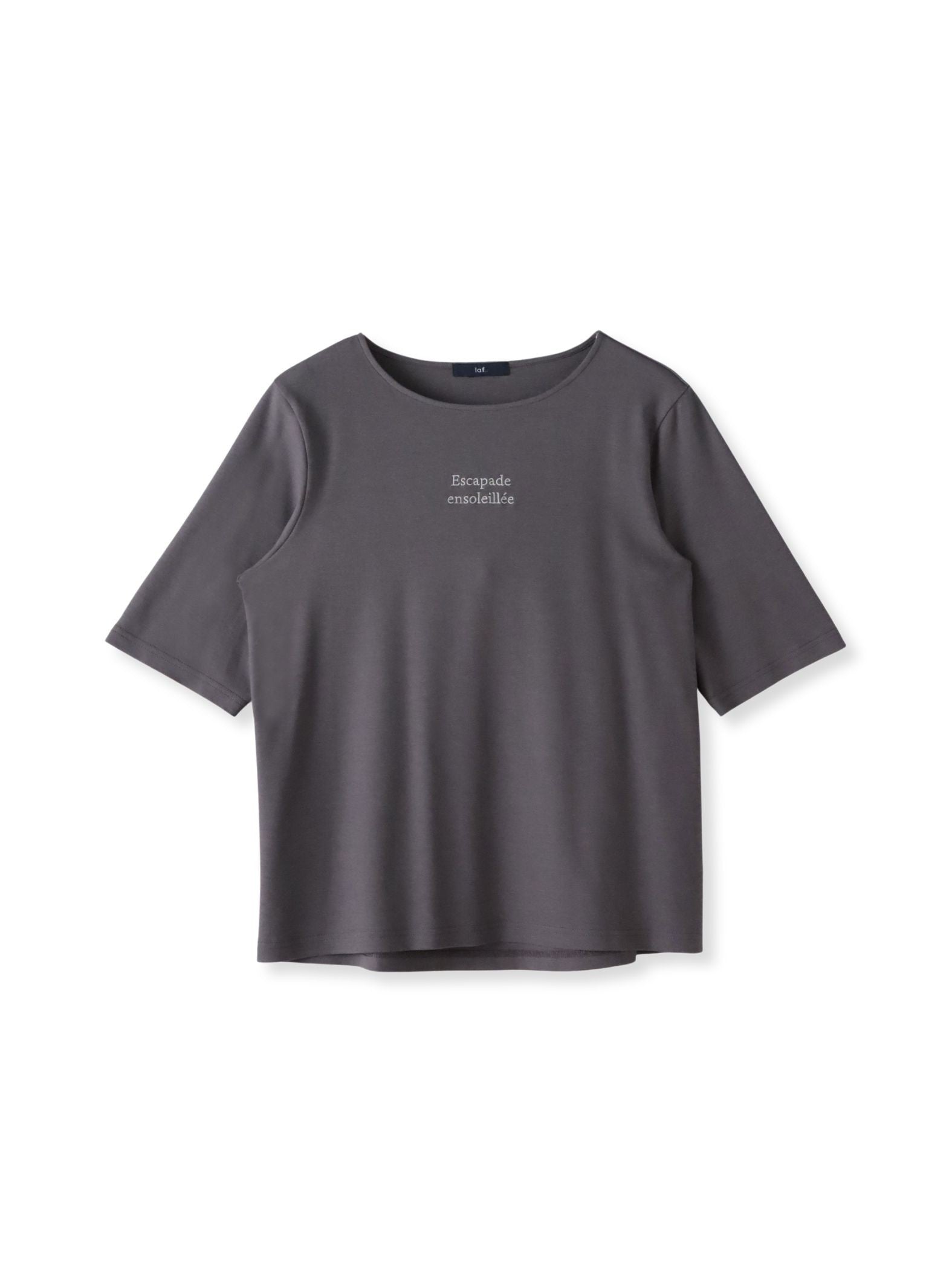 【大きいサイズ】【biyori】刺繍ロゴTシャツ≪洗濯機で洗える≫