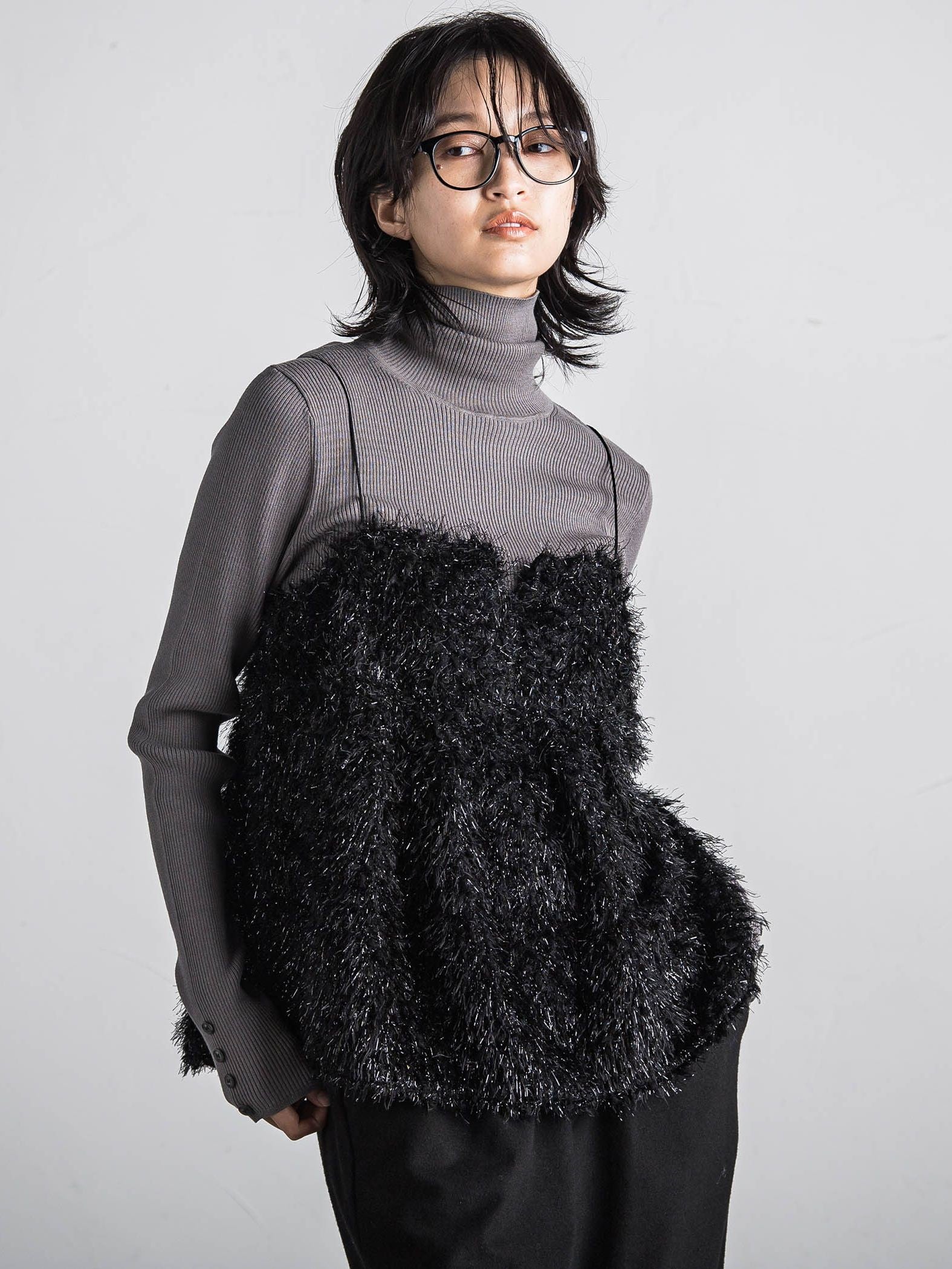 フィルムフェザーキャミブラウス≪手洗い可能≫