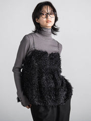 フィルムフェザーキャミブラウス≪手洗い可能≫