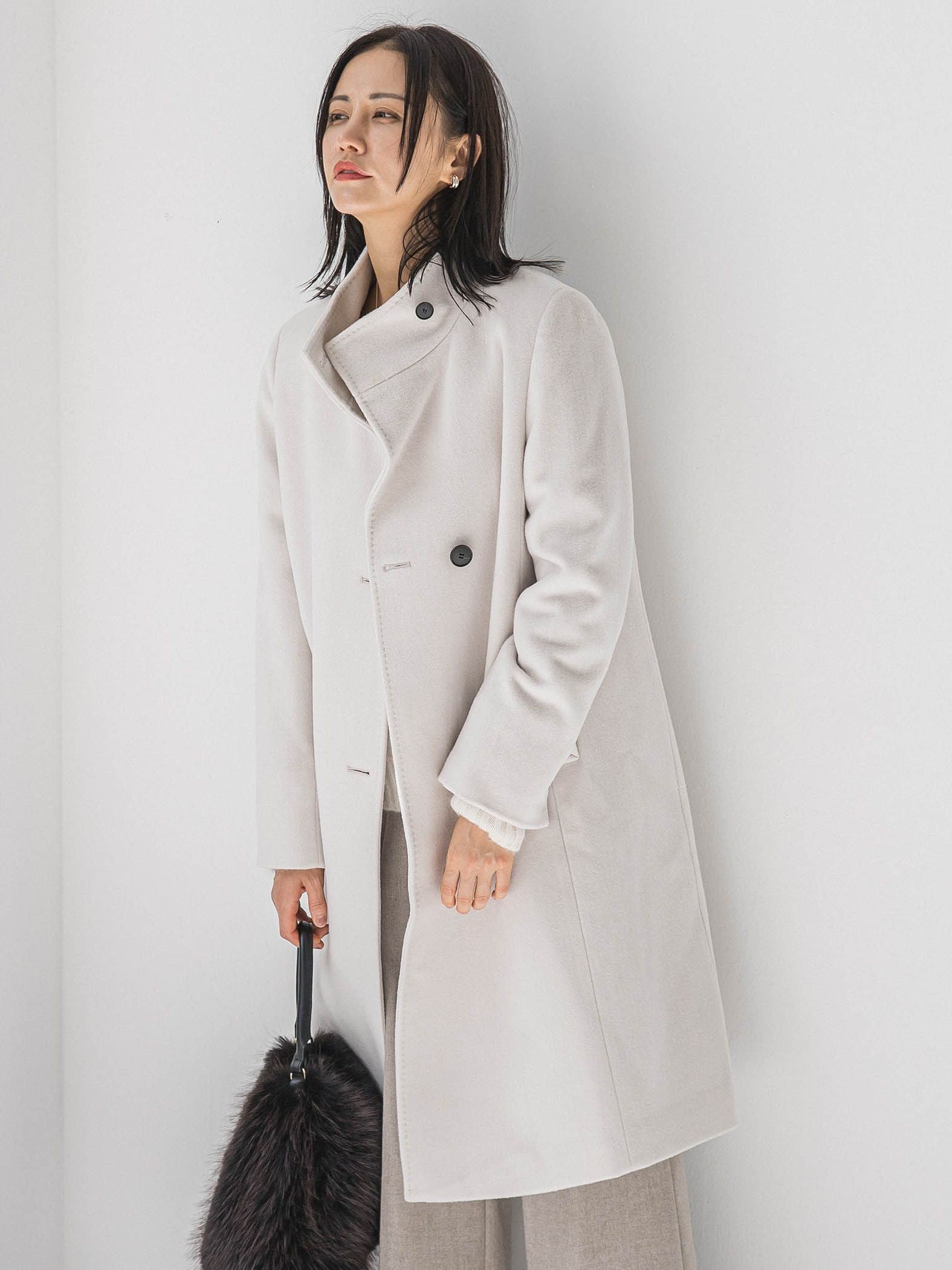 【カタログ掲載】プレミアムウールカシミヤロングコート