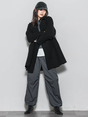 ラムウールダブルカラーコート