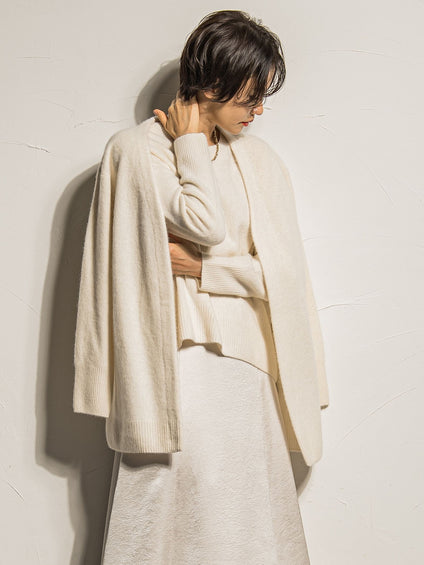 【STORY11月号掲載】【洗えるニット】FOXWOOL Vネックカーディガン