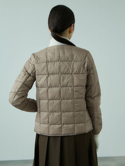 【TAION】クルーネックボタンダウンジャケット≪手洗い可能≫