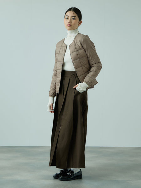 【TAION】クルーネックボタンダウンジャケット≪手洗い可能≫