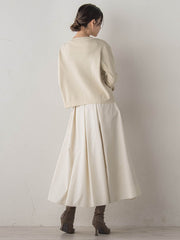 オーガンジー刺繍ミラノリブブルゾン≪手洗い可能≫