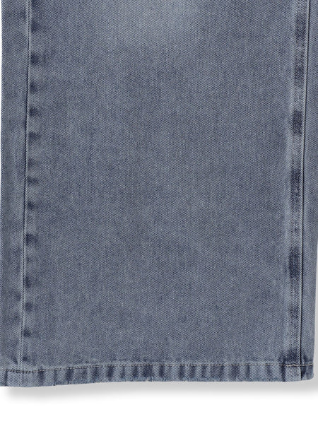 デニムワイドパンツ≪洗濯機で洗える≫