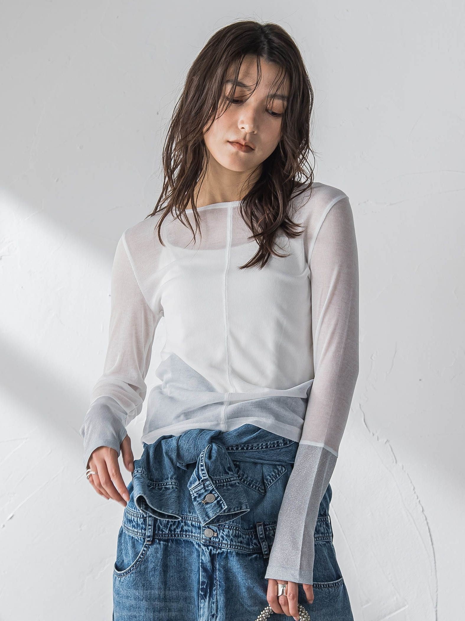 2WAYラメカフスインナー≪洗濯機で洗える≫