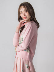 クリスマスローズカーディガン