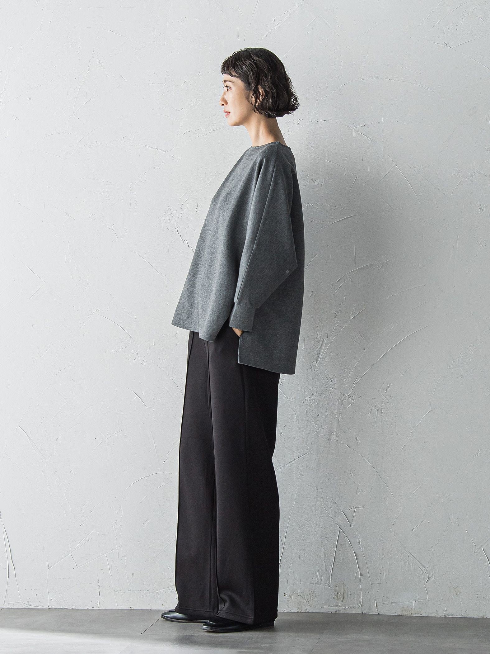 【WEB限定】”もっちり素材”ダンボールドルマンプルオーバー≪手洗い可能≫