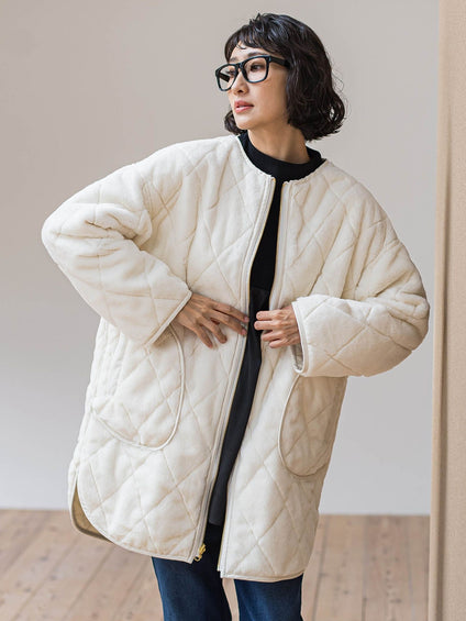 【WEB限定】”まるで毛布”どちらも主役リバーシブルアウター