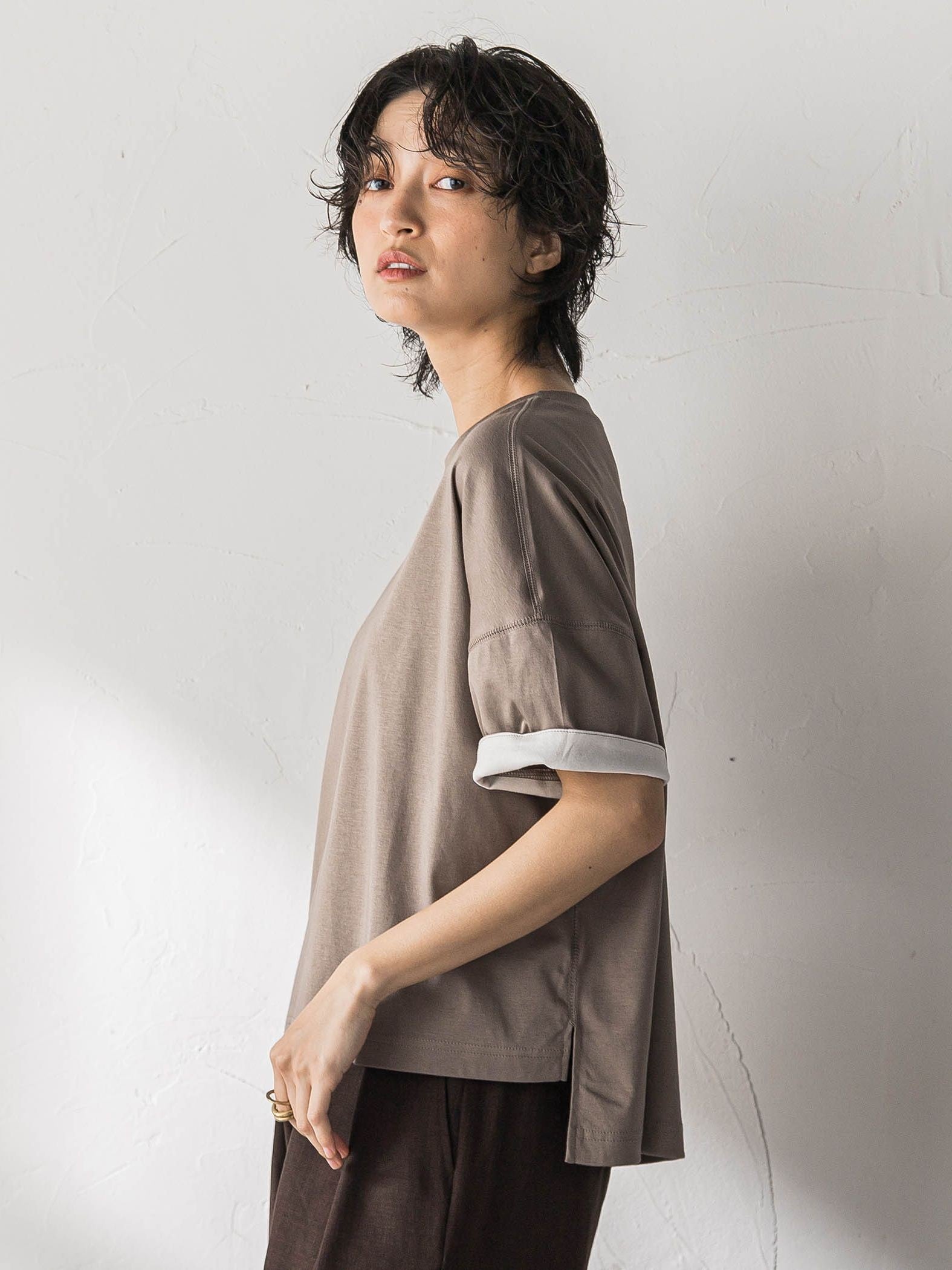 汗ジミ防止バイカラーTシャツ