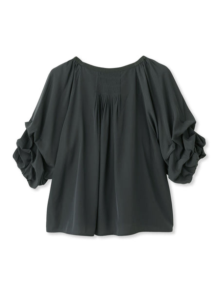 ホイップタックスリーブブラウス