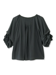 ホイップタックスリーブブラウス