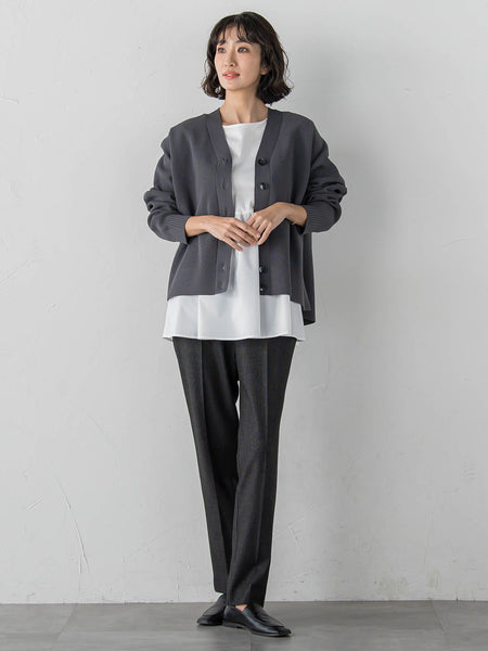 両面起毛2WAYストレッチテーパードパンツ