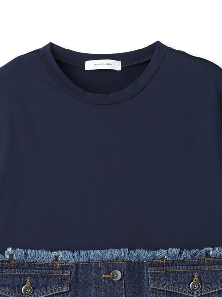 デニムドッキングTシャツ
