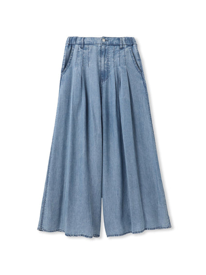 ゆれるデニムフレアパンツ