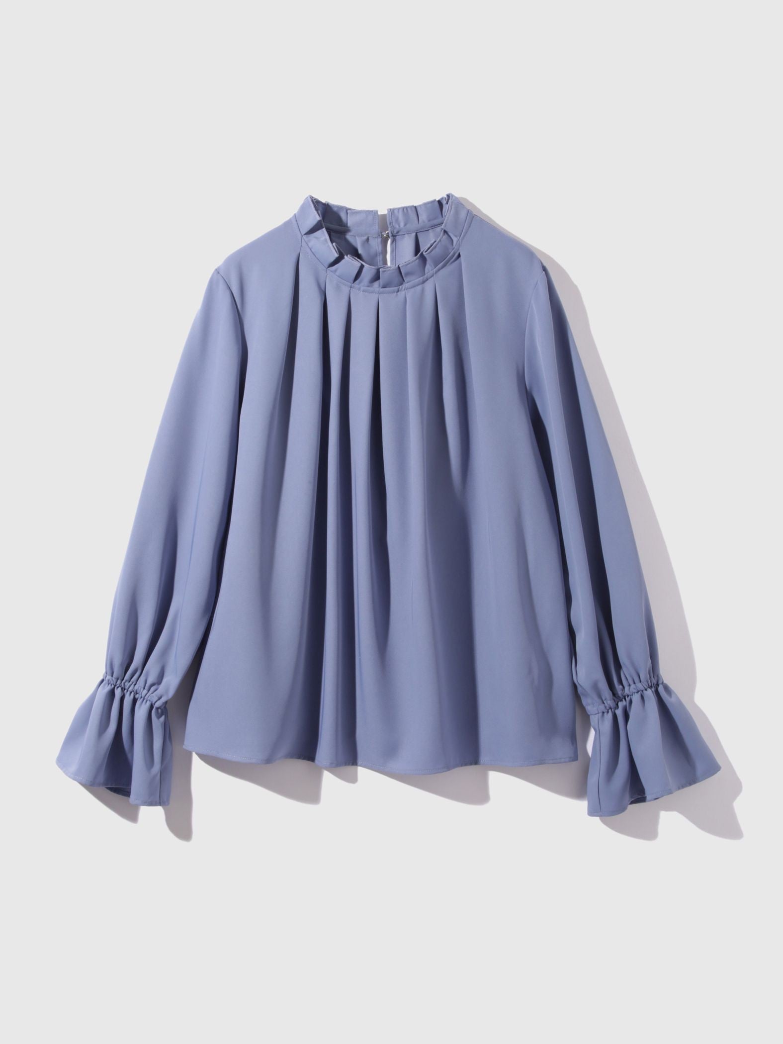 エステールギャバジンハイネックブラウス≪手洗い可能≫